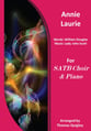 Annie Laurie SATB choral sheet music cover